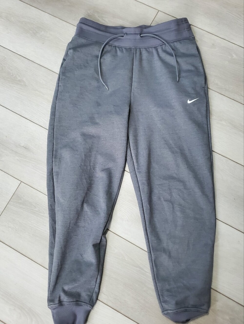 Nike Men's Therma Fit Fleece Charcoal Gray Jogger Sz Med Athleisure Gym Casual